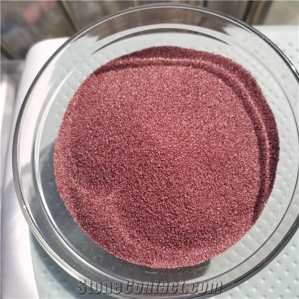 Pink Alluvial Washed Sea Garnet 30/60 Mesh
