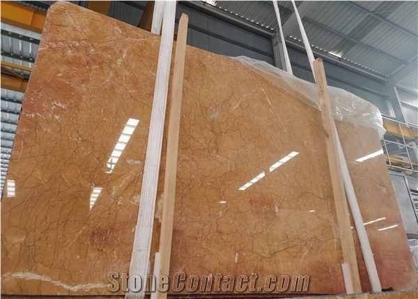 Luxurious Karen Gold Marble Slabs For Walling Decoration