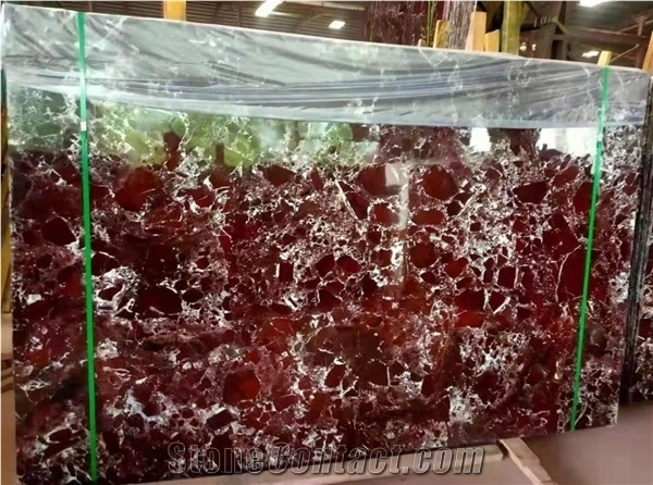 Natural Stone Polished Rosso Levanto Marble Tile Red Marble