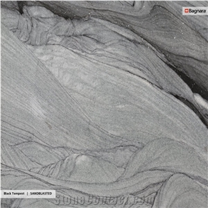 Black Tempest Quartzite Slabs, Tiles