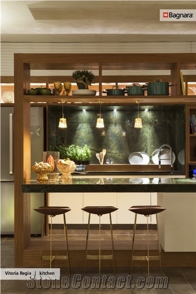 Vitoria Regia Quartzite Kitchen Countertop
