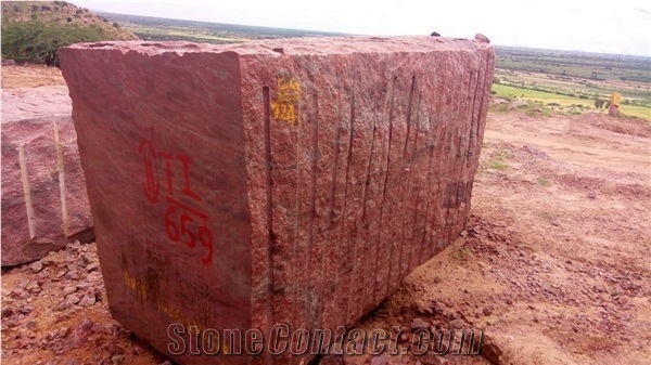 Romantica Red Granite Blocks