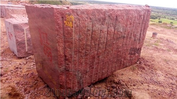 Romantica Red Granite Blocks
