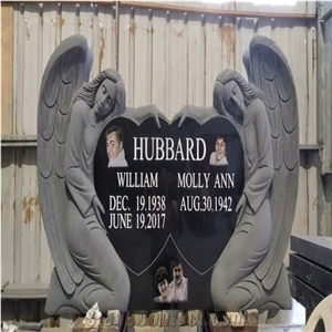 Black Granite Usa Style Tombstone,Monument,Headstone,Gravel