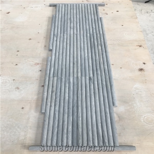 Blue Wooden Marble Pencil Mouldings Border Liners
