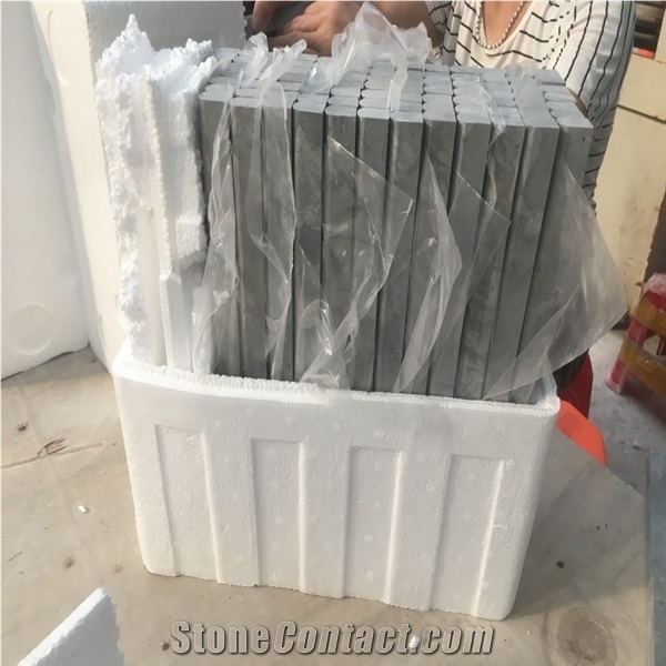 Blue Wooden Marble Pencil Mouldings Border Liners