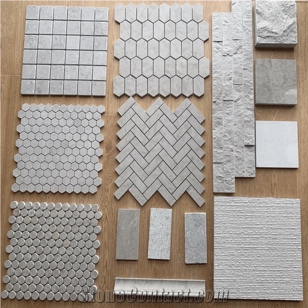 Cindy Grey Marble Mosaic Patterns for Home Decoration