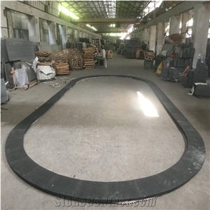 Mongolia Black Basalt Pool Coping Tiles Paving Flooring Tile