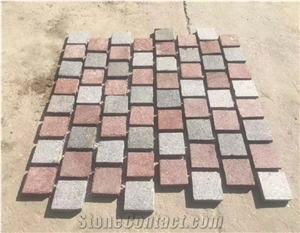 Multi Color Porphyry Cobblestone for Driveway,Walkway