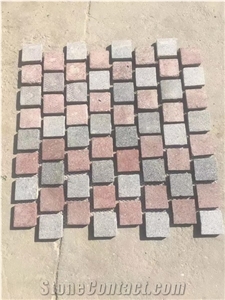 Multi Color Porphyry Cobblestone for Driveway,Walkway