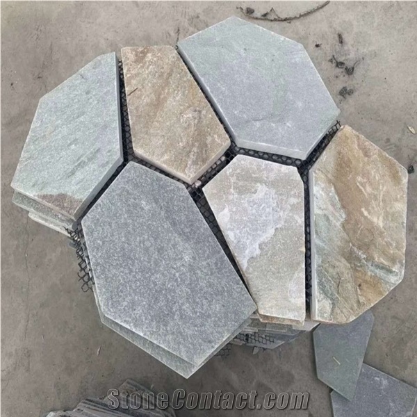 Natural Quartzite Crazy Paving Random Flagstone Pavers