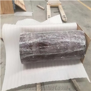 Violet Red Marble Roman Column Pillars Veneer Posts