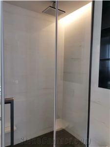 Ariston Bianco White Laminated Honeycomb Marble Slabs Tiles