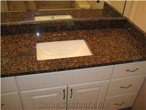 Baltic Brown Granite Bathroom Vanity Top Countertops
