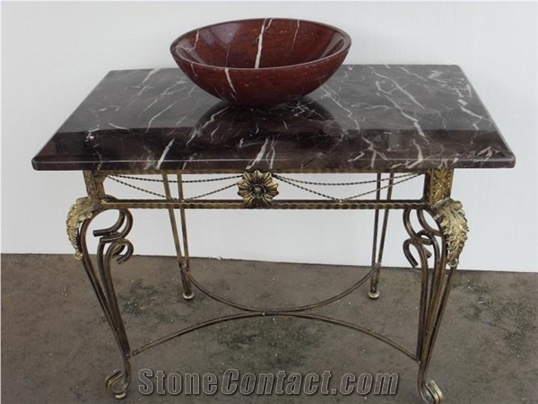 Black and Blue Granite Marble Vanity Top Bathroom
