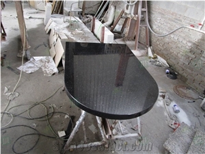 Black Galaxy Granite Kitchen Countertops Splash Board