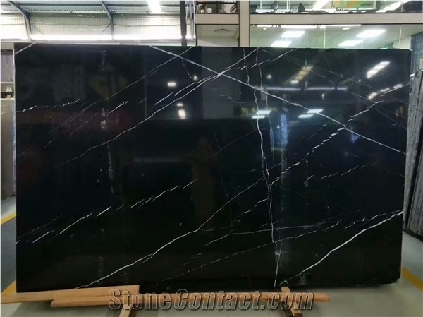 Black Marble Nero Marquina Marble Stone Floor Tiles Slab