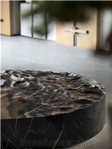 Black Marble Nero Marquina Marble Stone Floor Tiles Slab