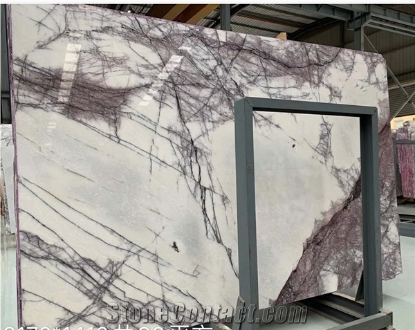 Calacatta Viola Lilac White Milas Marble Slabs&Tiles
