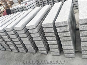 Cheap G603 Sesame White Grey Granite Kerbstone
