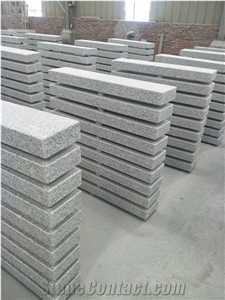 Cheap G603 Sesame White Grey Granite Kerbstone