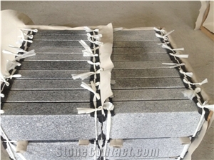 Cheap G603 Sesame White Grey Granite Kerbstone
