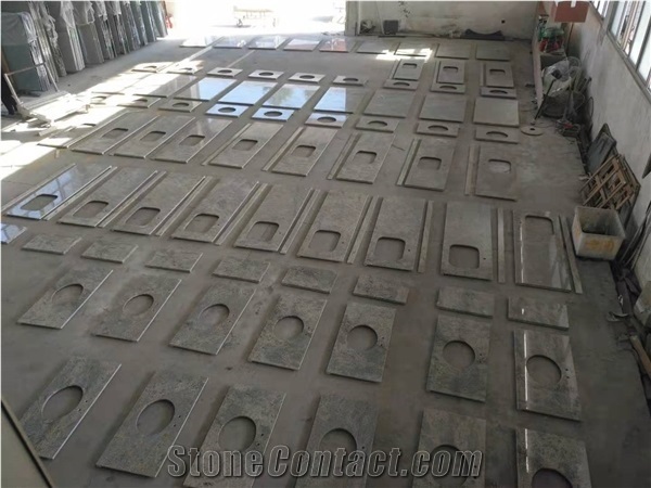 Customized High Quality Kashmire White Granite Countertop