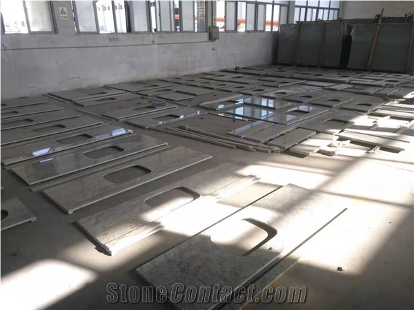 Customized High Quality Kashmire White Granite Countertop