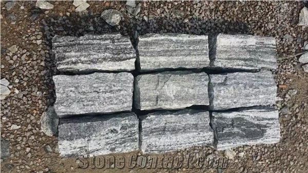 Granite Nero Santiago Cobble Stone Paving Stones Grey Pavers