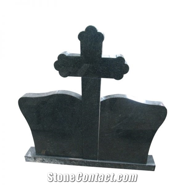 Green Granite Tombstone Gravestone Carving Headstone