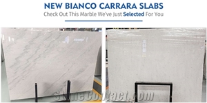 Hotsale New Carrara White Marble Slab With Good Price