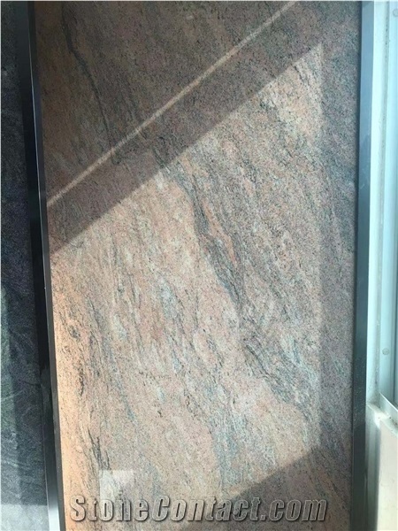 Indian Multicolored Red Granite for Europe