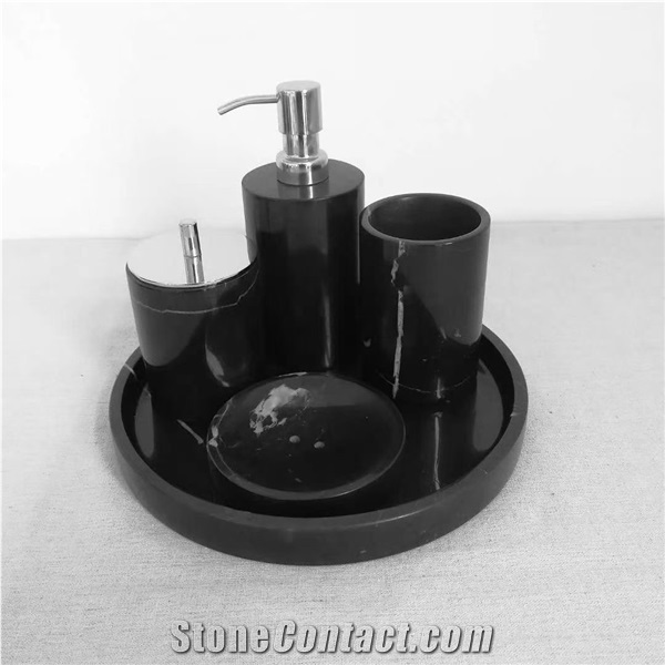 Marble Set Soap Dish Premium Dispenser Bathroom Accessories