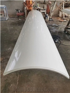 Nano White Crystallized Glass Artificial Slab Column Panels