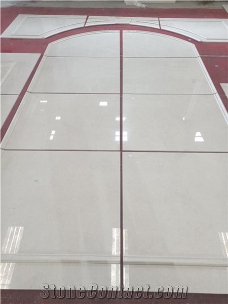 Natural Aran White Marble Tile Customized Design for Walling