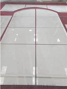 Natural Aran White Marble Tile Customized Design for Walling