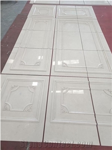 Natural Aran White Marble Tile Customized Design for Walling