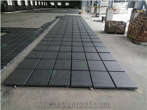 Negro Angola Black Granite Floor Wall Cladding Tiles Facade