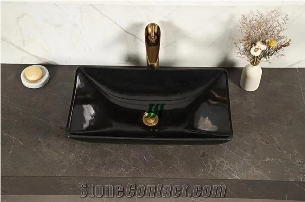 New Arrivals Black Sinks with New Design and High Quality
