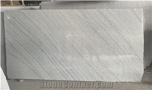 New Viscount White Slabs and Tiles Bookmatch Granite
