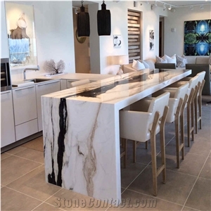 Panda White Marble Honeycomb Panel Slabs Customization