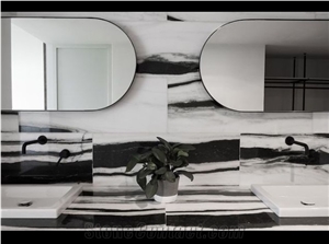 Panda White Marble Honeycomb Panels Slab