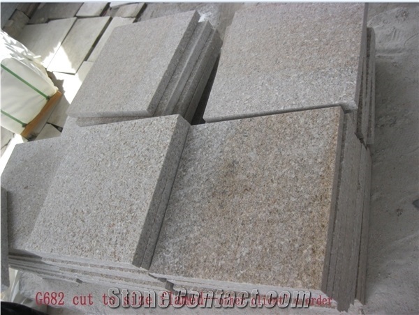 Yellow Granite Sunset Gold G682 Granite Tiles for Project