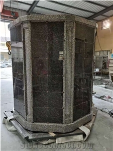 Tan Brown Granite 96 Niche Cemetery Columbarium