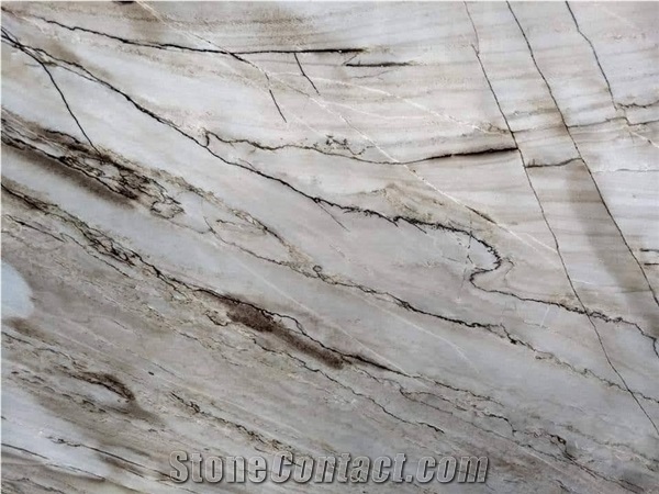 Nazca Desert Quartzite Slabs, Brazil White Quartzite