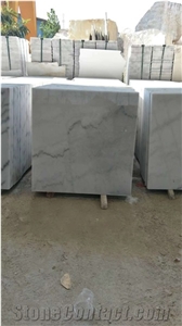 Cheap Guangxi White Kwong Sai Marble Flooring Tiles
