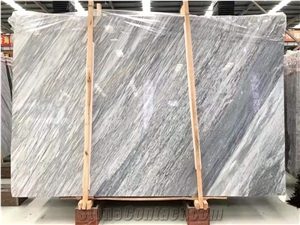 China Snowflake Snow Grey Wood Grain Marble Slabs,Tiles