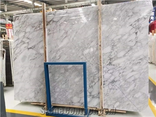 Chinese Arabescato White Marble Book Match Slabs
