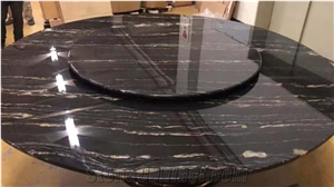 Cosmic Black Marble Golden Veins Slabs & Flooring Tiles