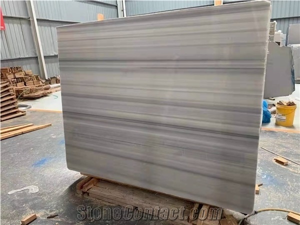 Marmala Zebra White Marbles Straight Grey Veins Slabs